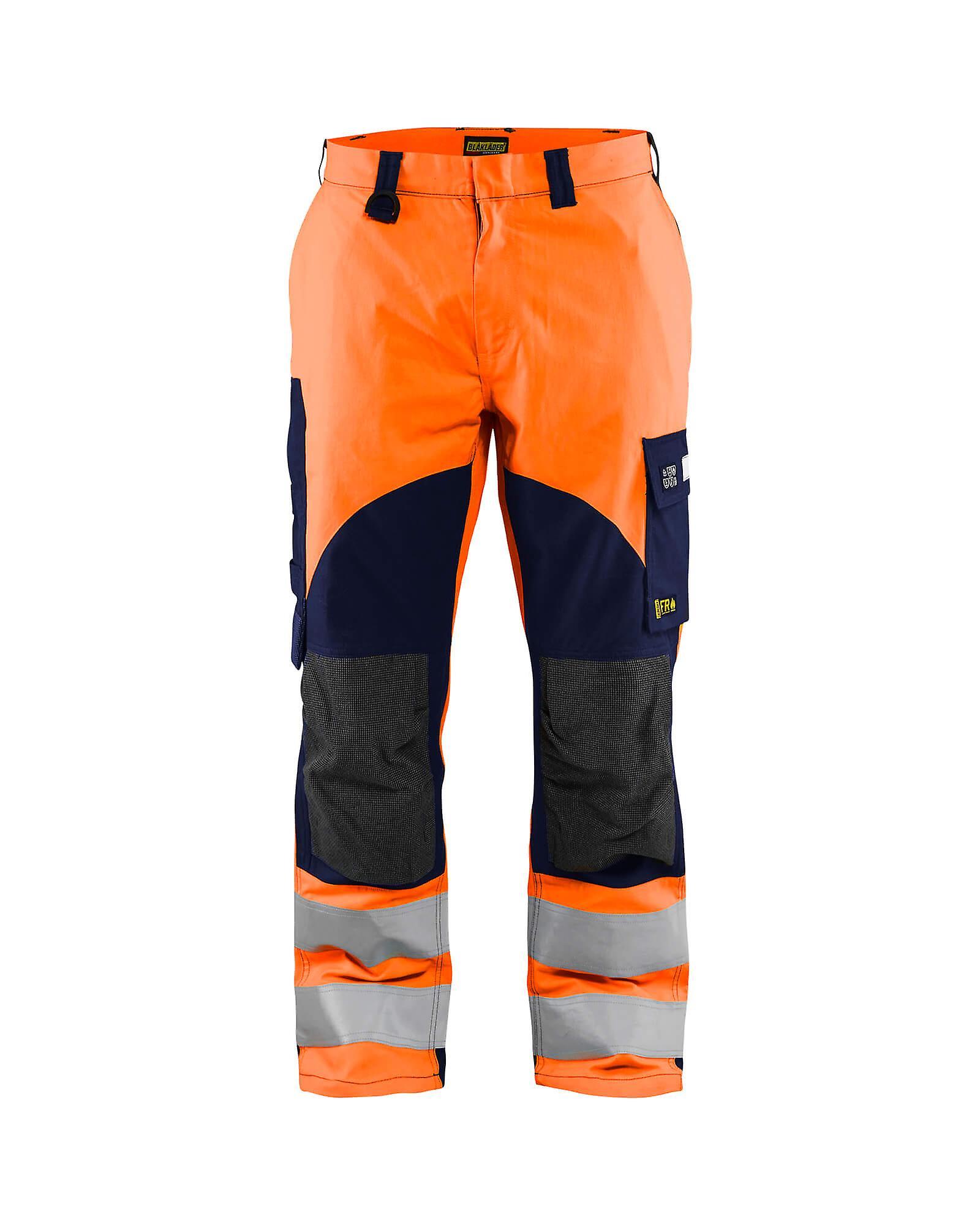 Blaklader 1588 hi-vis trousers multinorm - mens (15881513) Orange/navy blue