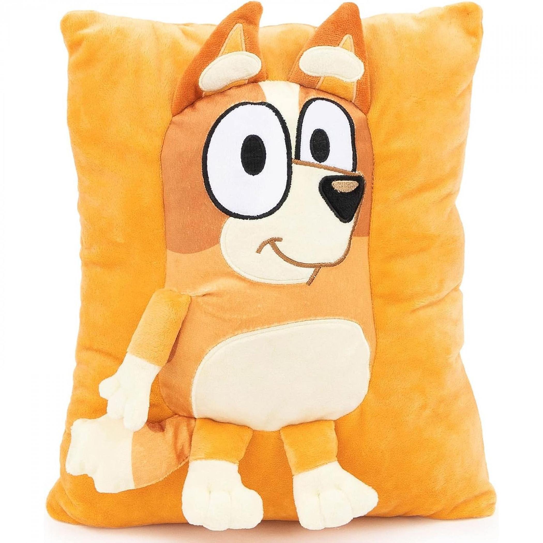 Cartoons Bluey Bingo 3D Snuggle Pillow Orange