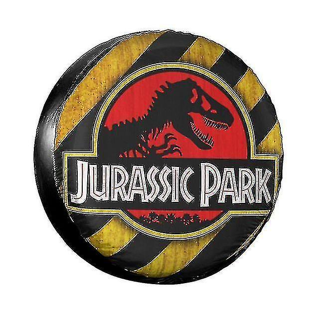 Sszfv Jurassic Park Logo Yellow Spare Tire Cover For Jeep Mitsubishi Pajero Giant Dinsaur Car Wheel Covers 14'' 15'' 16'' 17'' Inch 1 17 inch