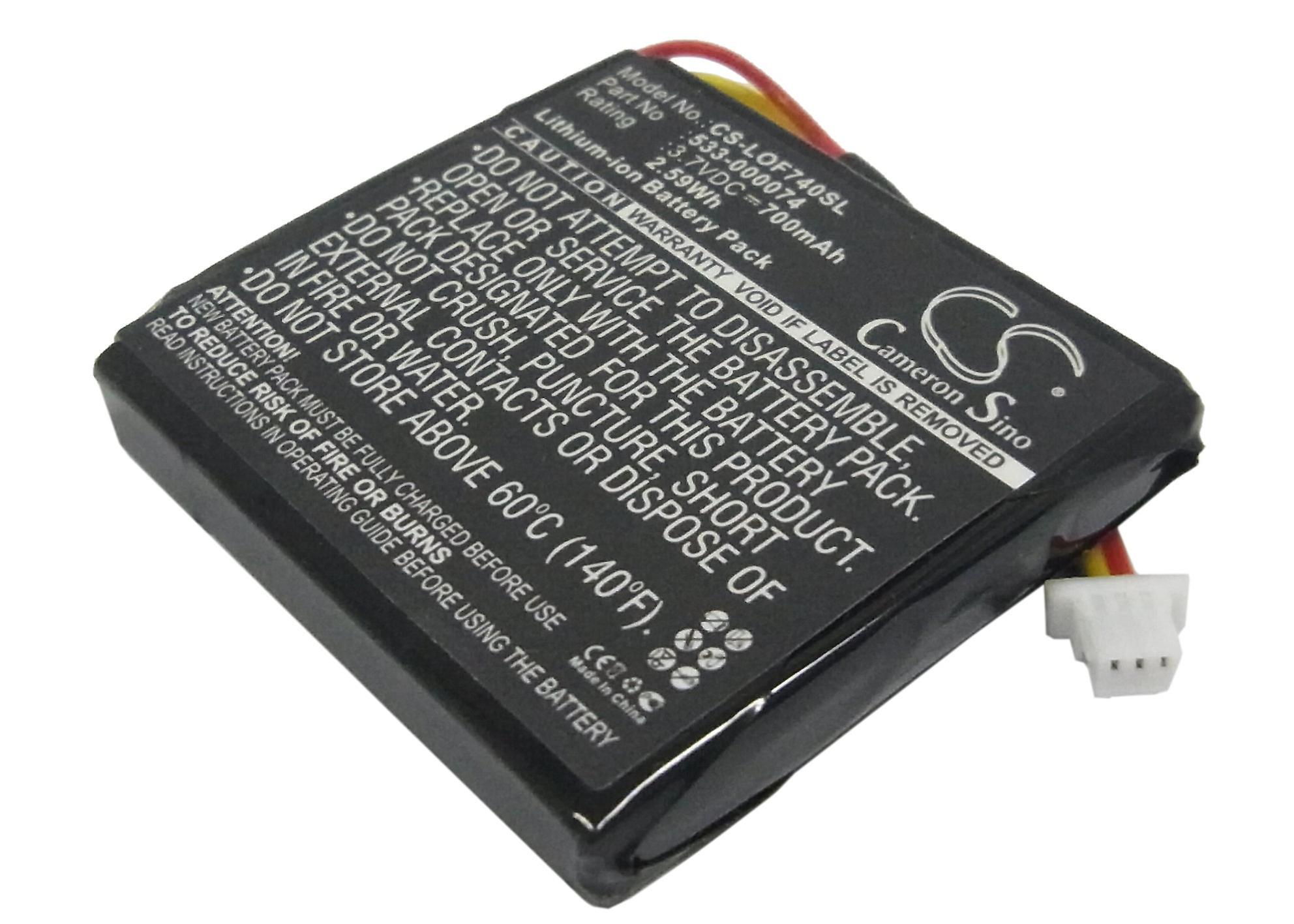 Cameron Sino Battery for Logitech 533-000074 981-000257 F540 G930 981-000277 Wireless Headset