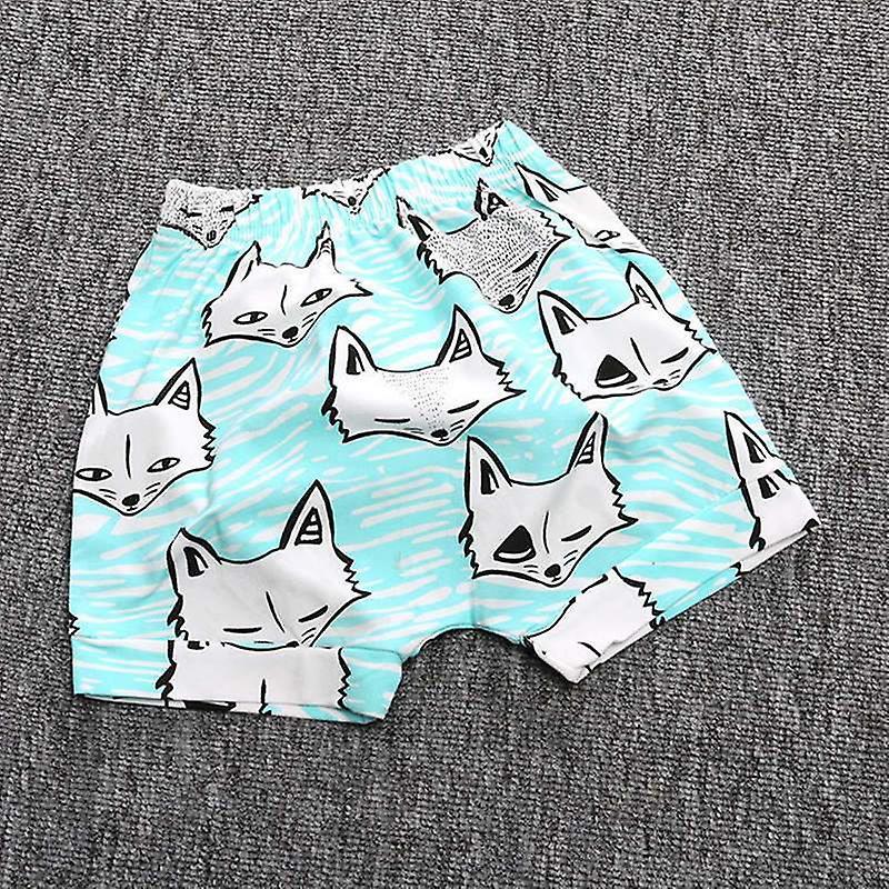 Slowmoose Cartoon Animal Pattern-printed Short Pants 12M