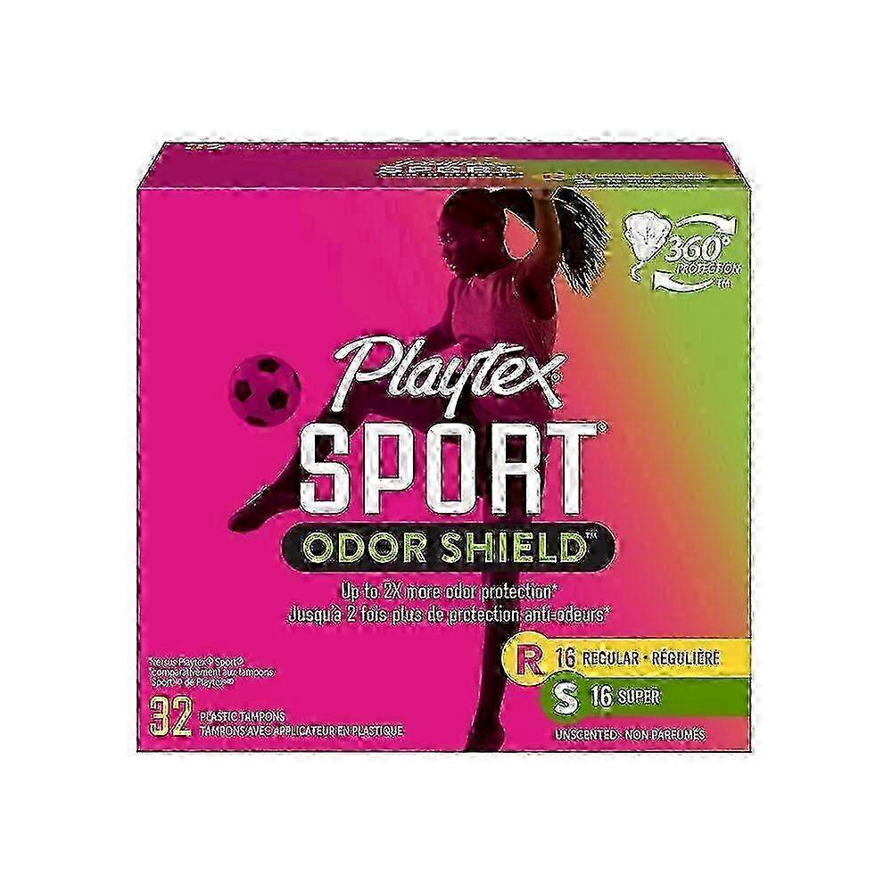 Playtex Sport Odor Shield Tampons, Multipack, 32 Ea