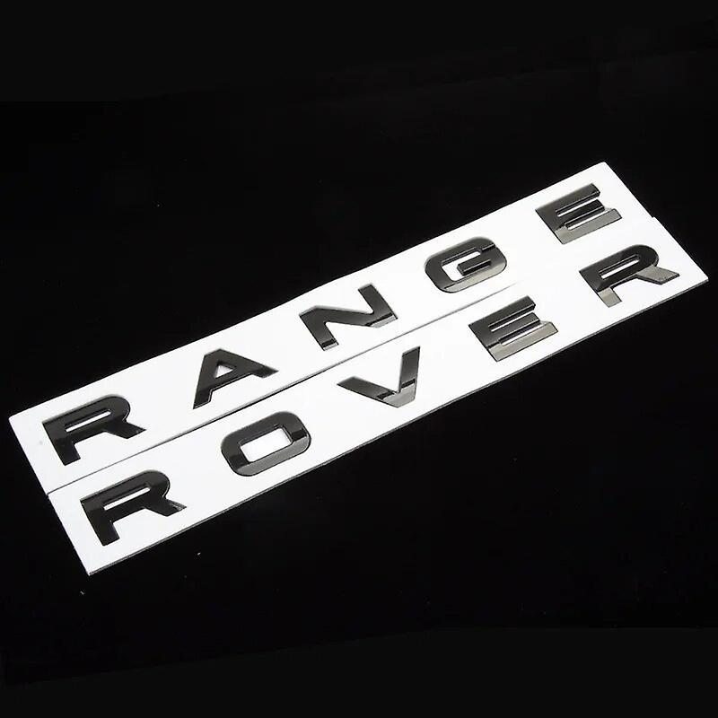 Hikig 3d Logo Range Rover Emblem Car Front Hood Bonnet Letters Sticker For Range Rover Sport  L494 L322 L320 Evoque Vogue Accessories Glossy Black