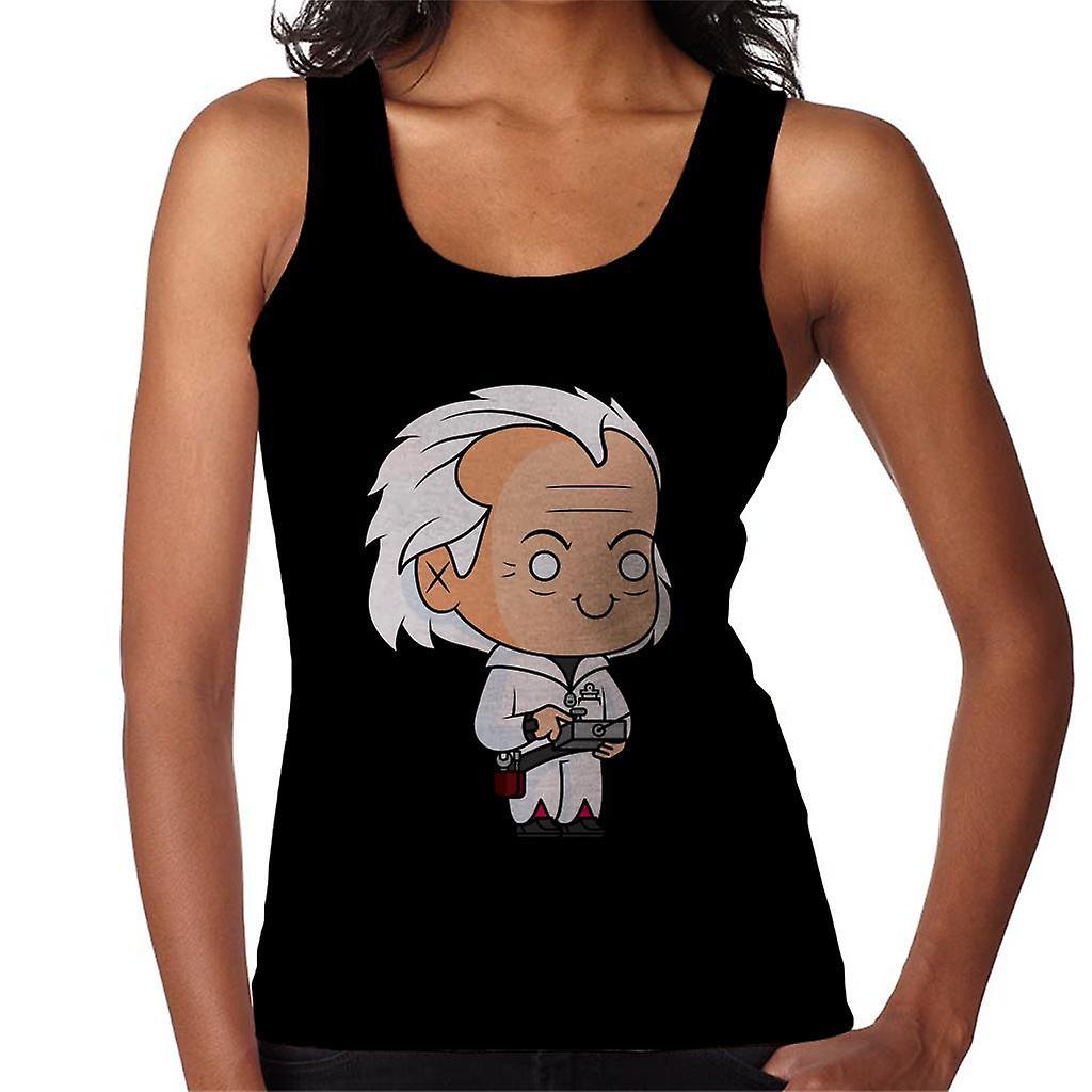 Back to the Future Dr Emmett Brown Kawaii Women's Vest Black Small