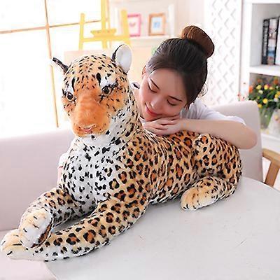 Stuffed Animals 30-120cm Big Leopard Panther Plush Toys Giant White Tiger Black Panther Soft Stuffed Animal Pillow Animal Doll Toys For Children 60...