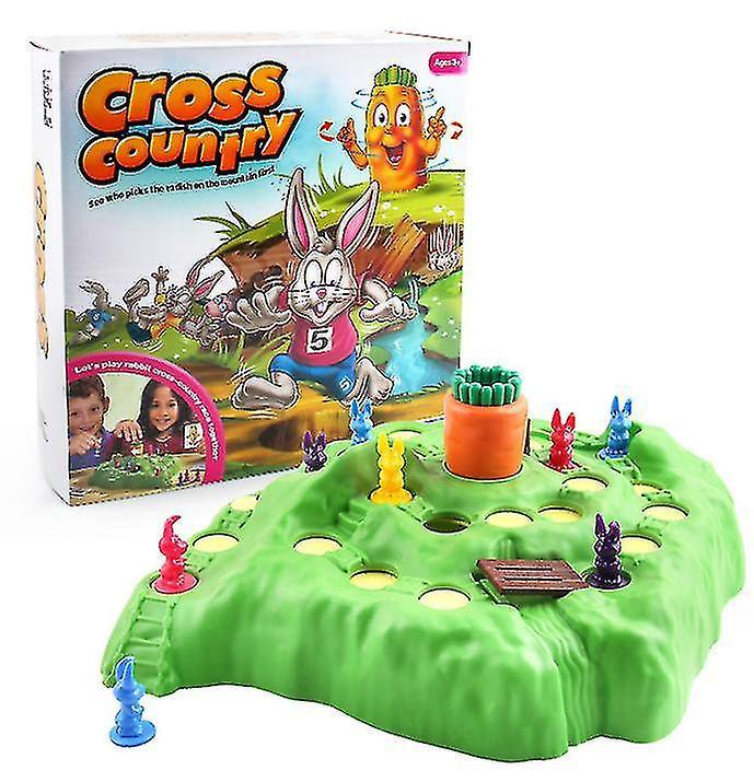 Youte Children's Checkers Bunny Cross Country Competition To Defend The Carrot Bunny Trap Game Board Game