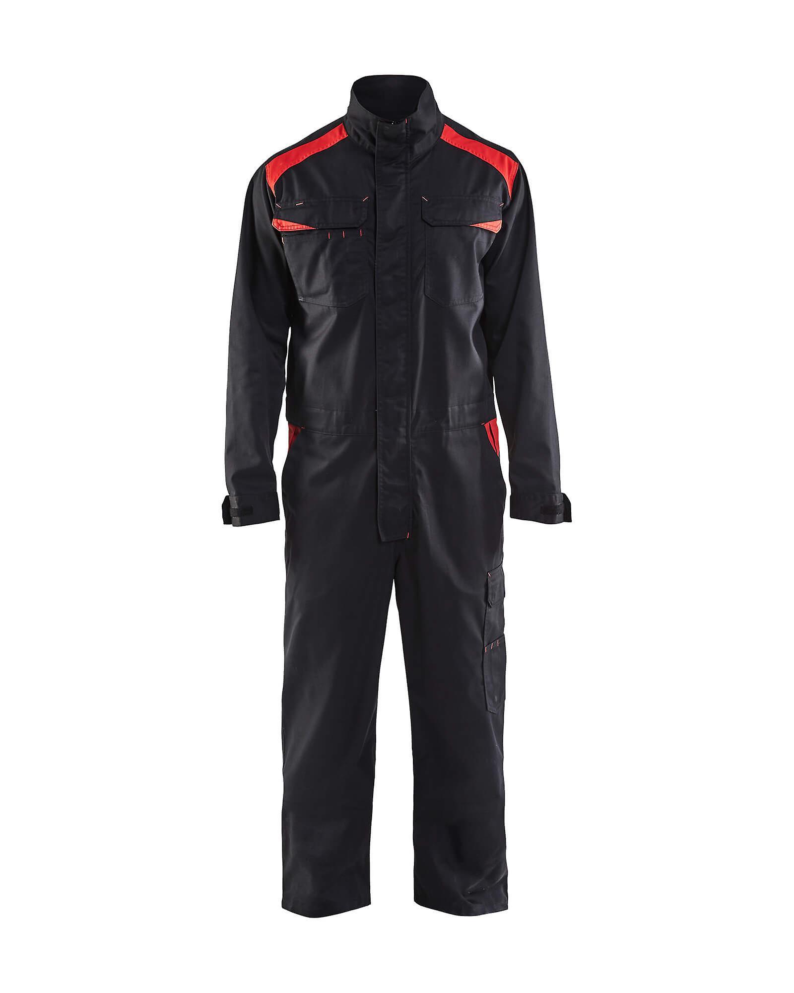 Blaklader 6054 workwear industry overalls - mens (60541800) Black/red 34r