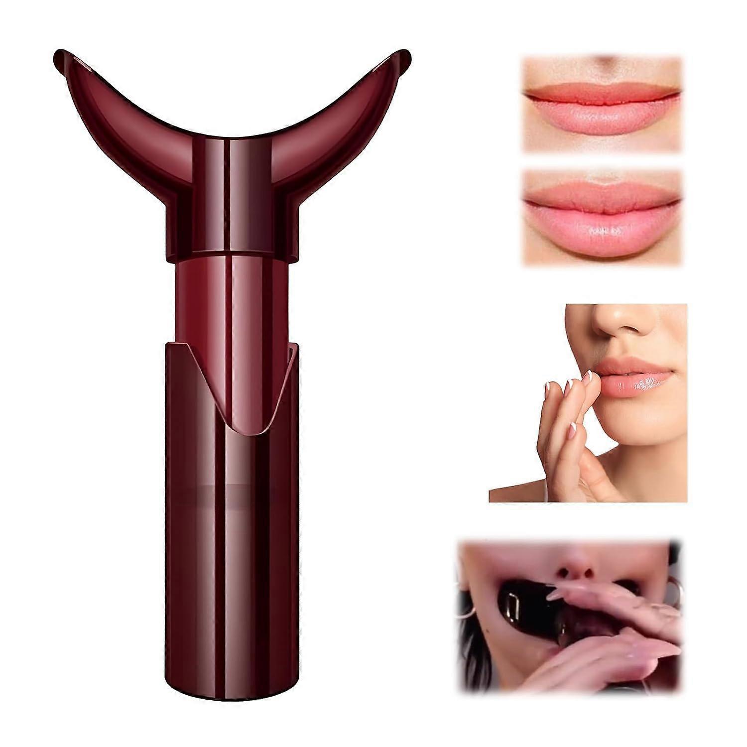 Unbrand Lip Augmenter for Women, Lip Plumper Device Manual Lip Plumping Tool Self-Suction Natural Fuller Lips, Lip Plumping Devices, Beauty Tool Li...