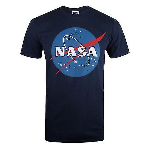 NASA Mens Circle Logo T-Shirt Navy M