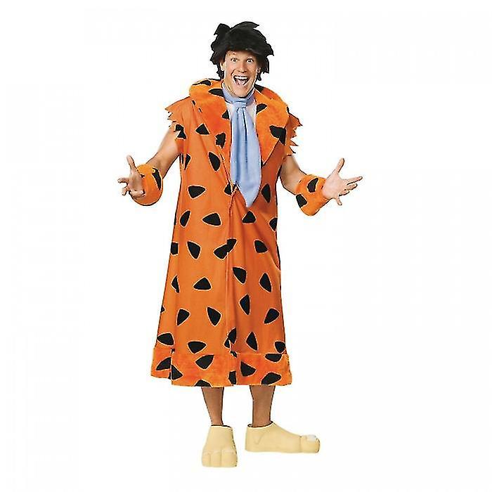 The Flintstones Mens Fred Costume Orange/Black/Blue Standard