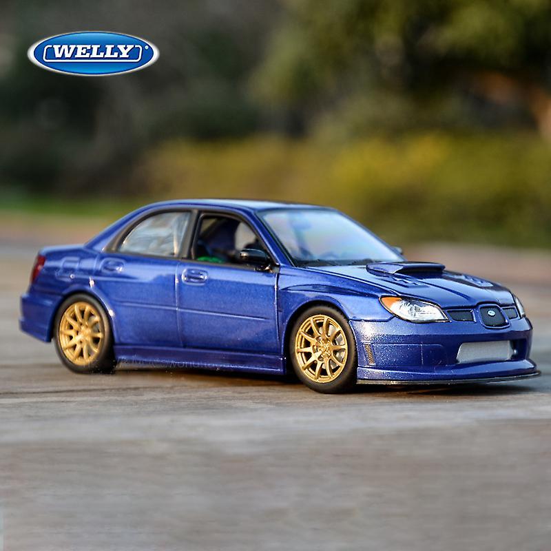 Toy Cars 1:24 Subaru Impreza Wrx Sti Supercar Alloy Car Model Diecasts  Toy Vehicles Collect Car Toy Boy Birthday Gifts Blue