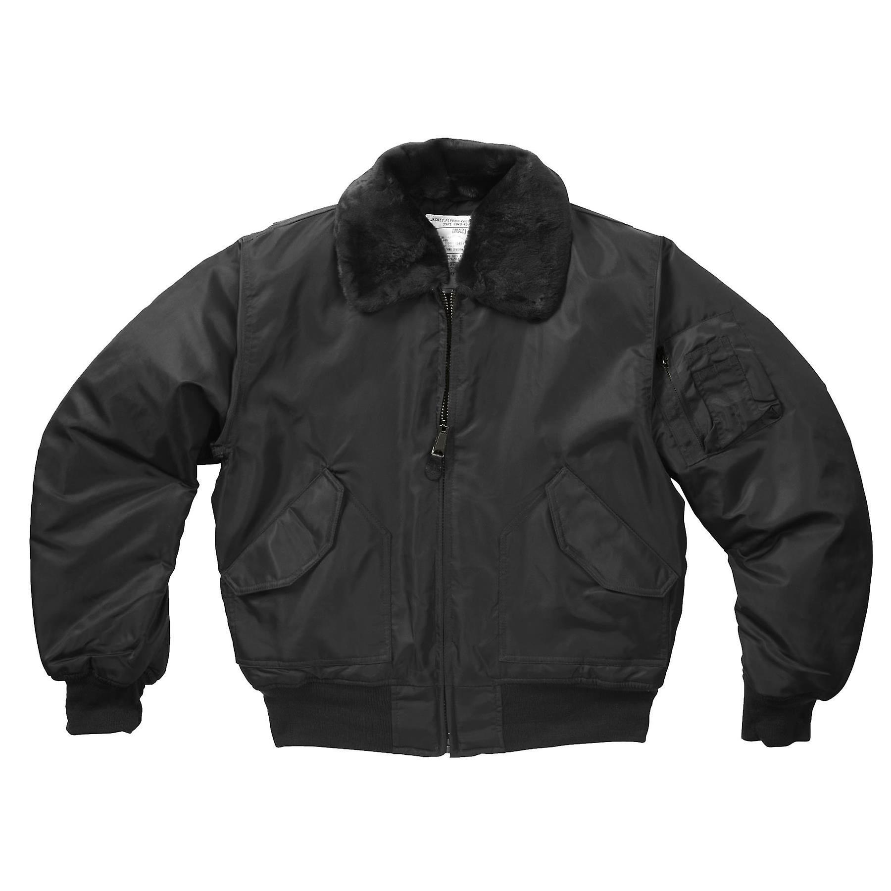 RTC MA2 CWU Combat Bomber Jacket Fur Collar Black XX-Large