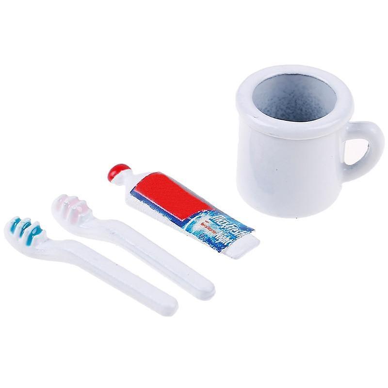 Slowmoose 1:12 Dollhouse Miniature Mini Toothpaste, Toothbrush, Kitchen, Furniture Toy