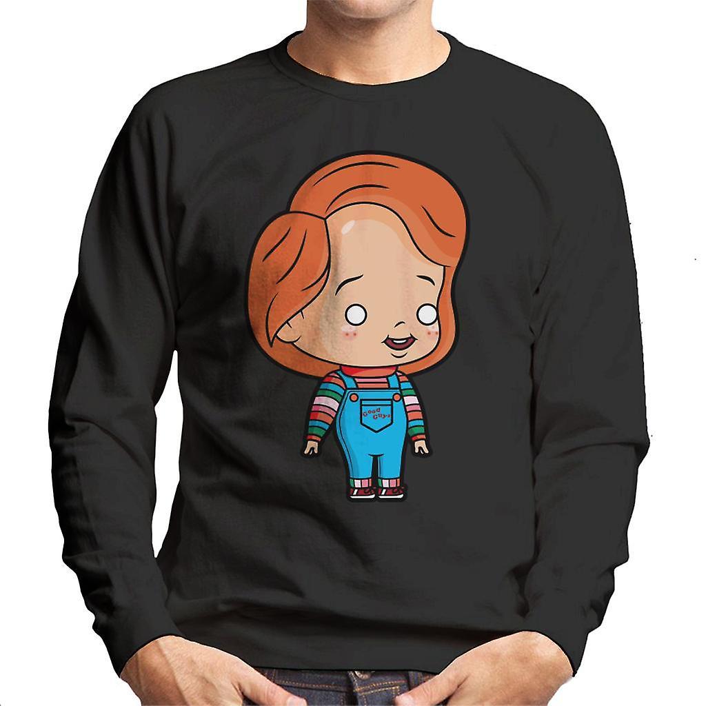 Chucky Cute Cartoon Men's Sweatshirt Black XX-Large