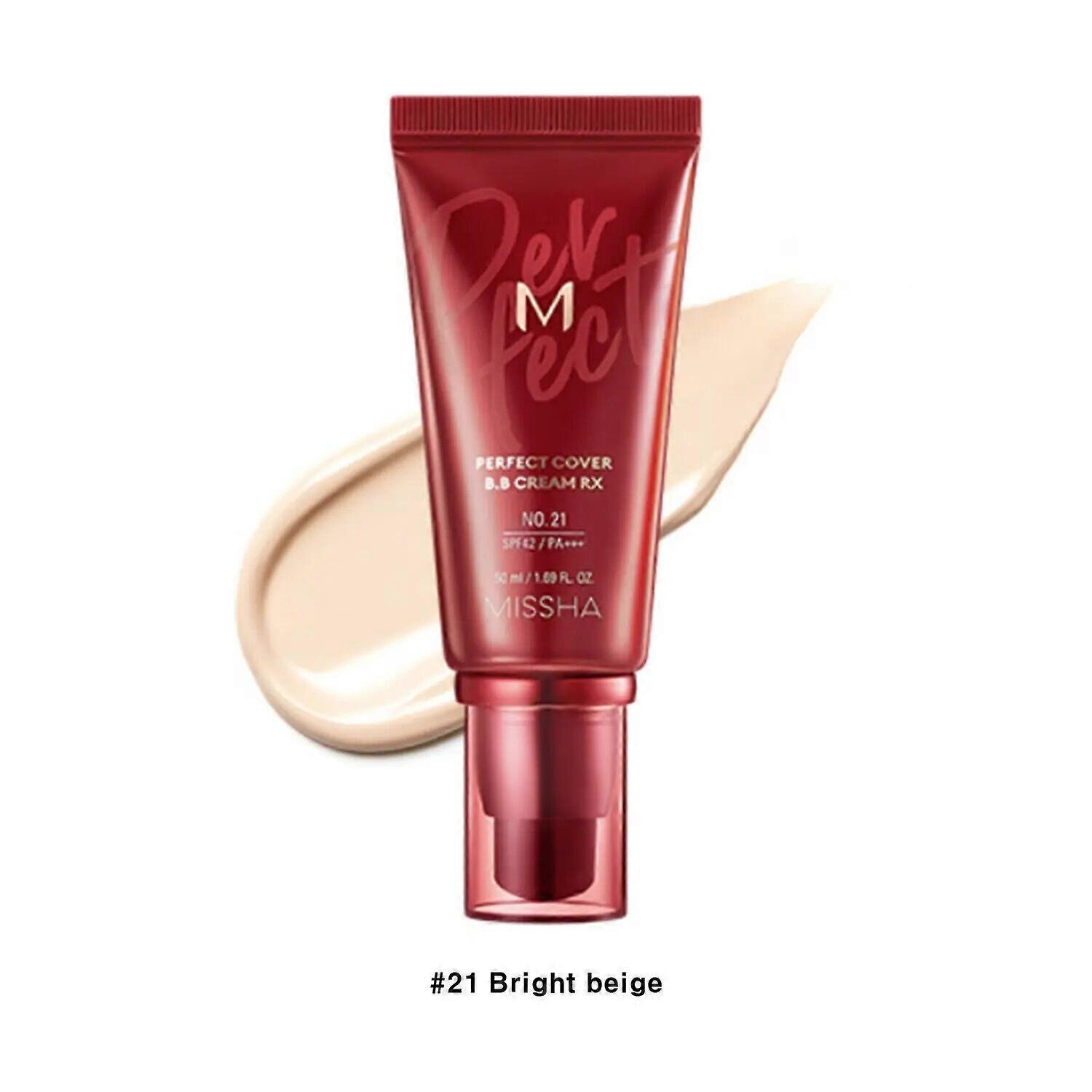 Redkid M Perfect Cover BB Cream RX SPF42 PA+++ 50ml Moisturizing Whitening Oil Control Isolation Nude Concealer Foundation 21