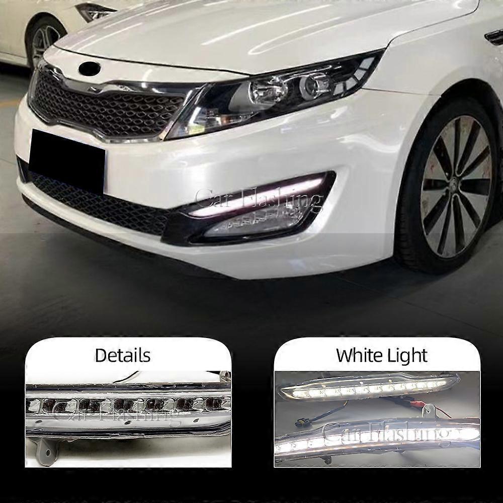 Transpeed Car Left Right DRL Front Bumper LED Daytime Running Light For KIA K5 Optima 2011 2012 2013 2014 Day light Only L side