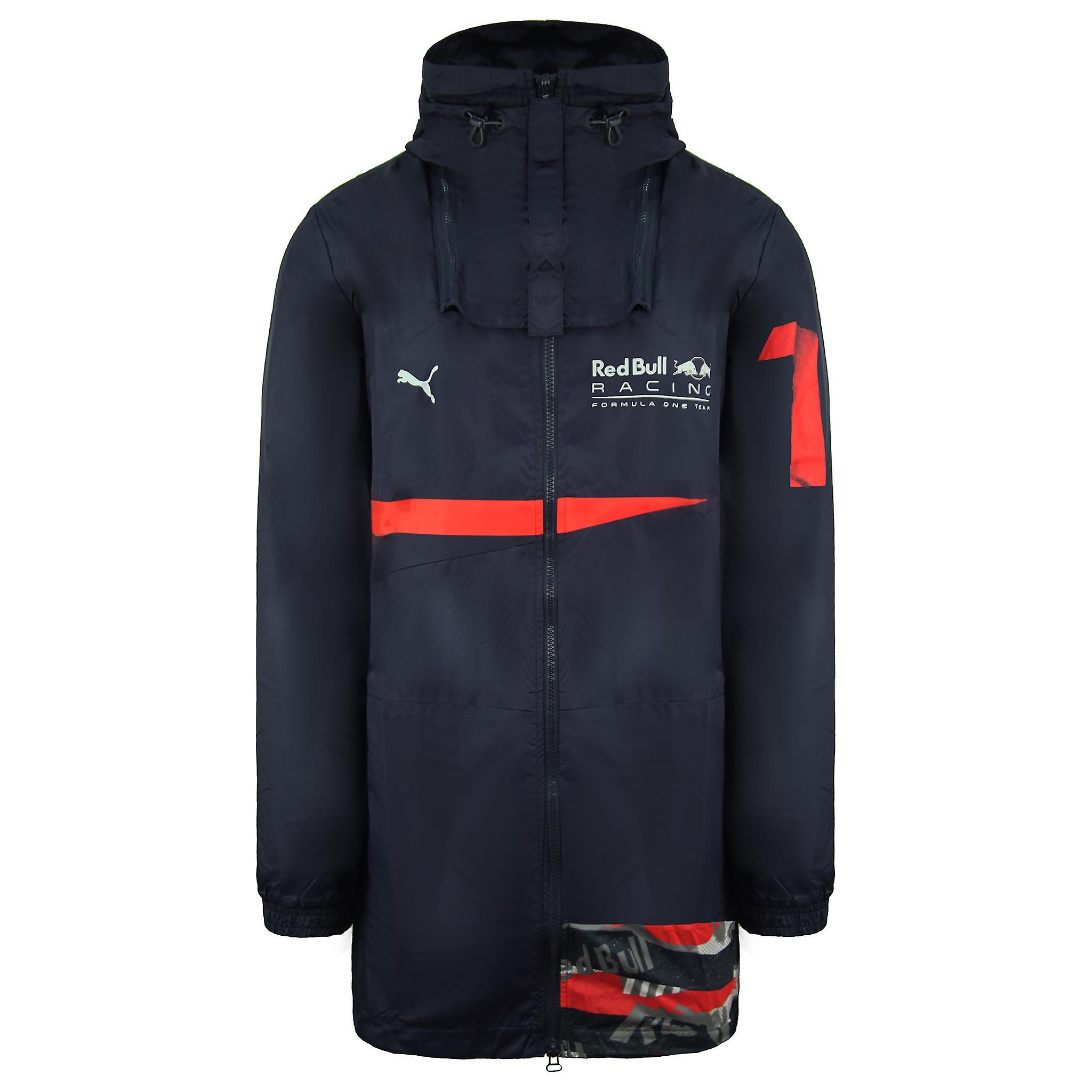 Puma Red Bull Racing RCT Long Sleeve Zip Up Navy Blue Mens Long Jacket 577760 01 S