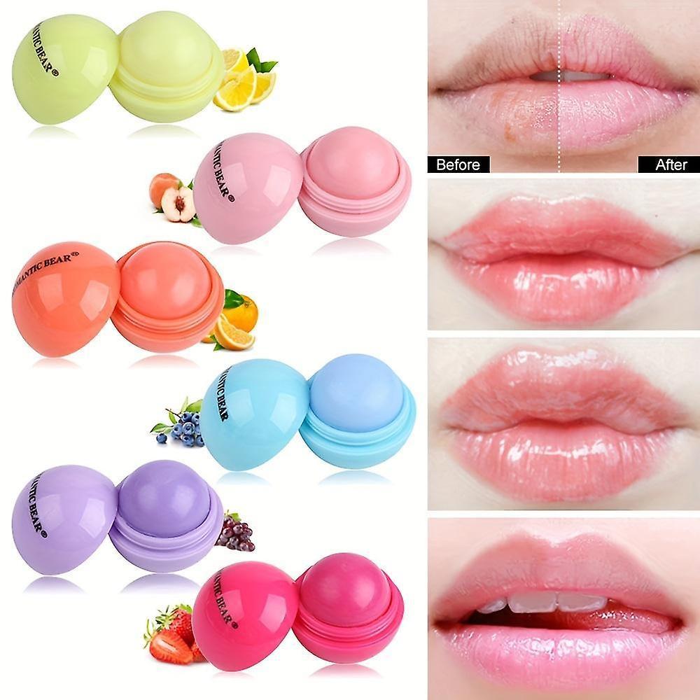 Wfuo Lip Balm Makeup Ball Moisturizing Lip Balm Makeup