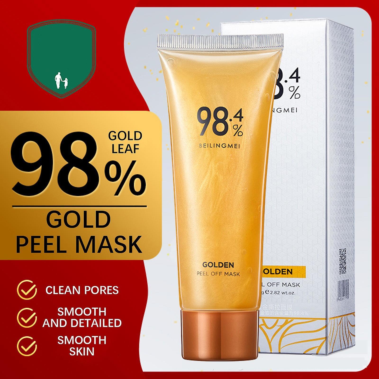 Kakanwo Gold Peel Mask Exfoliating Deep Clean Blackhead Skin Smear Mask Multicolor Free Size