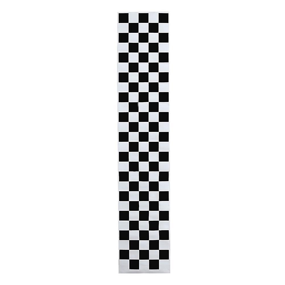 Monnadu Checkerboard Sporty Car-Styling Vehicle Hood Reflective Decals Sticker Decor Black