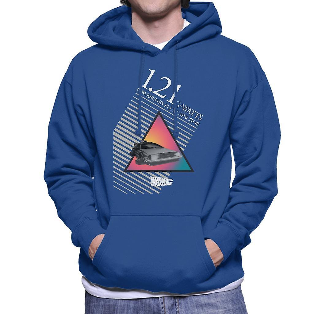 Back to the Future 121 G Watts Men's Hooded Sweatshirt Royal Blue XX-Large