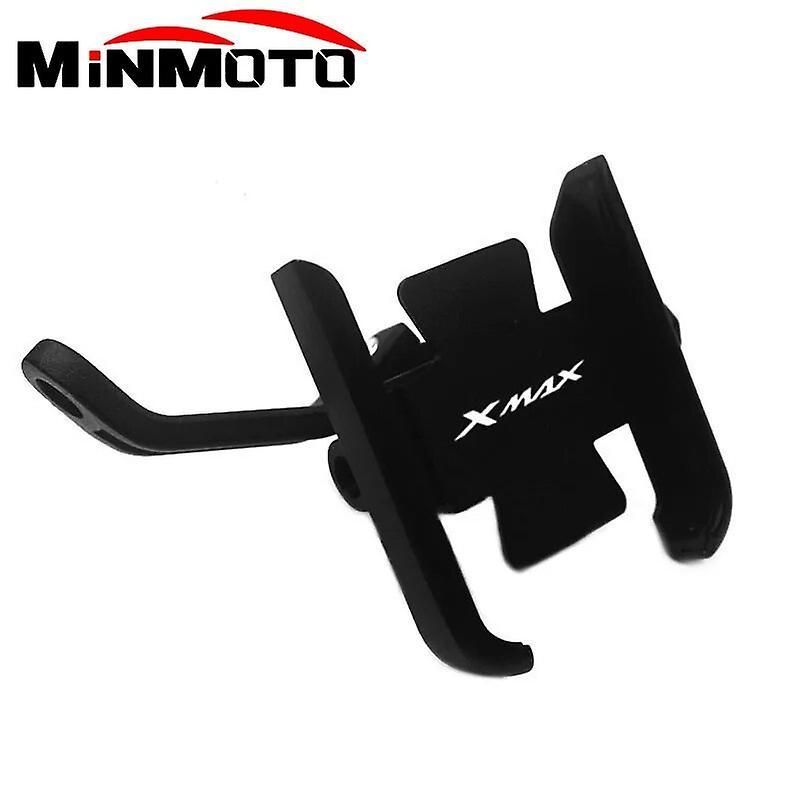 Bicaco For Yamaha Xmax300 Xmax400 Xmax X-max 125 250 300 400 Motorcycle Accessories Handlebar Mobile Phone Holder Gps Stand Bracket Mirror type Black