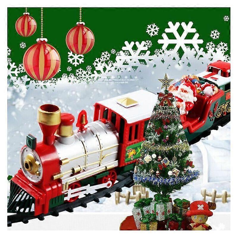 Christmas Train for Christmas Tree Centerpiece, Christmas Tree Train with Realistic Lights and Sounds, Electric Decorations