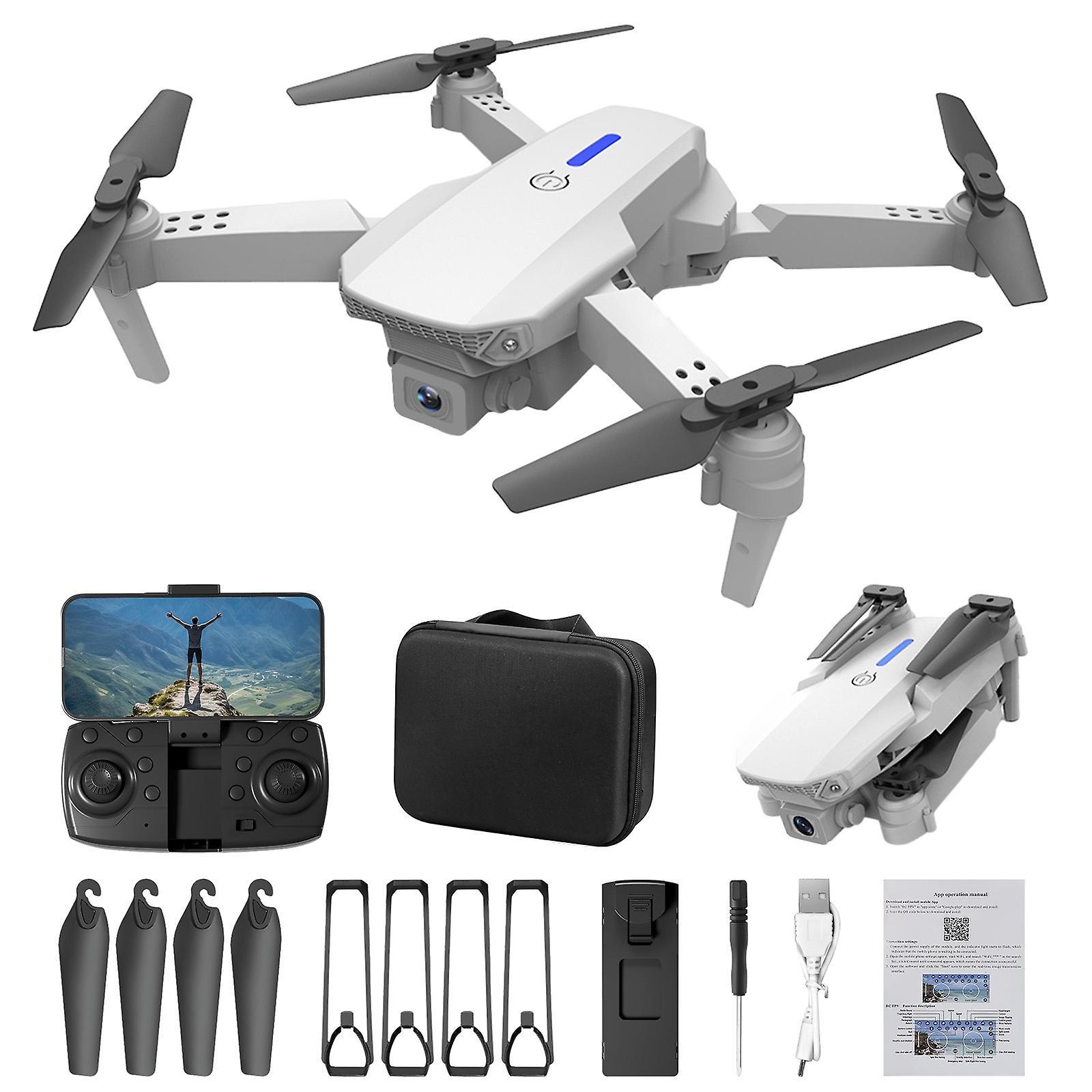 unbrand FPV Drone With Dual 1080P Camera  WIFI FPV RC Quadcopter With Headless Mode  Follow Me Altitude Hold  Toys Gifts For Kids Adults FAN2024066...