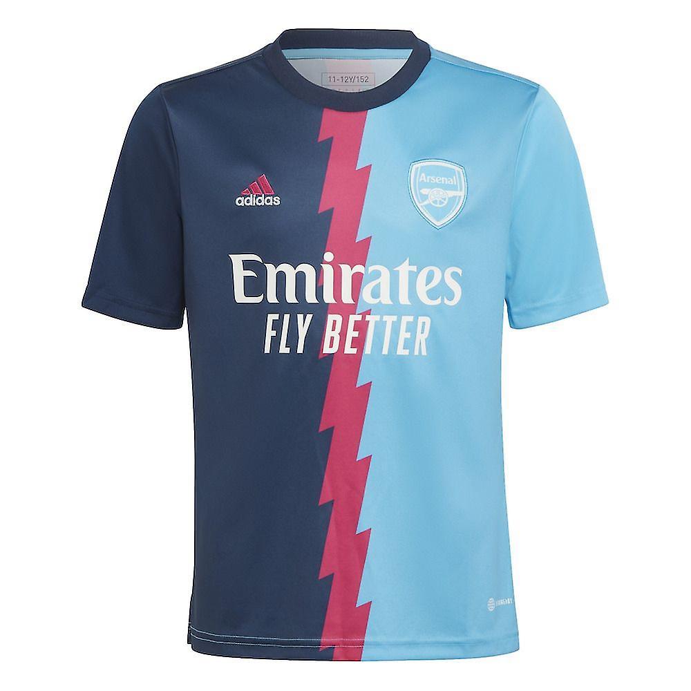 Adidas 2022-2023 Arsenal Pre-Match Jersey (Blue) Large 42-44 inch Chest