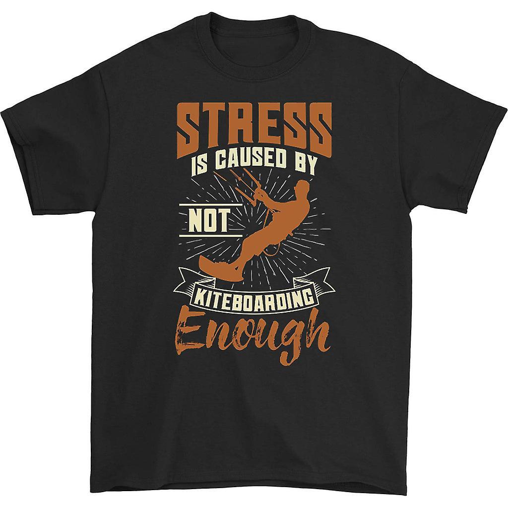 HISHARK Stress is caused by not kiteboarding t-shirt Black S