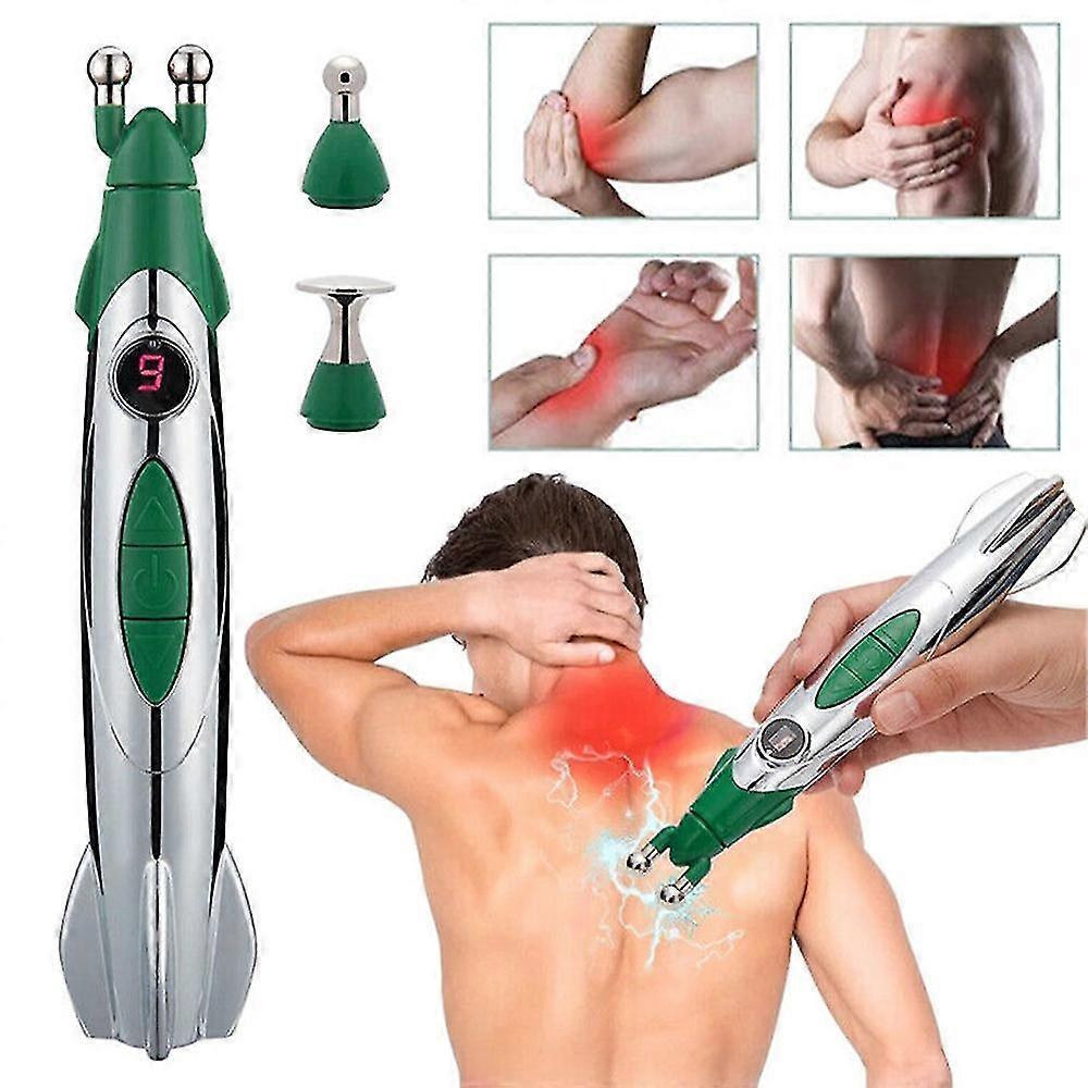 Rhafayre Acupuncture Pen Electric Acupuncture Laser Pen Meridian Therapy Pain Relief Massage Machine Foot Body Massager Relaxation Tool