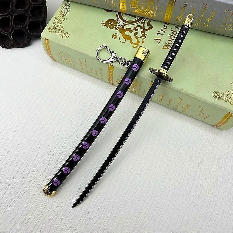 Redkid 24cm Shusui Samurai Sword Roronoa Zoro One OP Piece Japanese Anime Peripherals Full Metal Weapon Miniatures Home Ornament Crafts