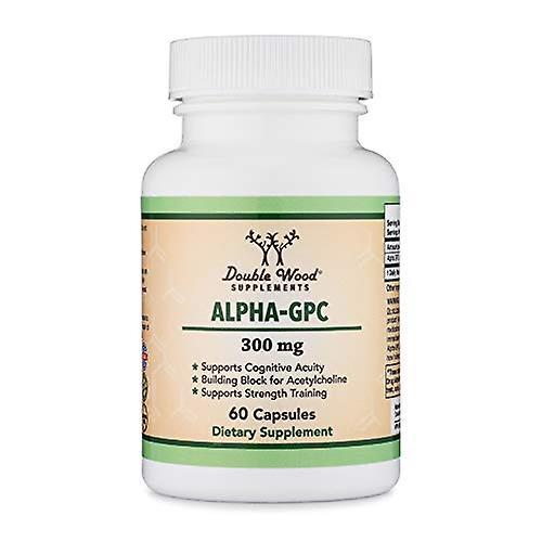 Double Wood Supplements Alpha gpc choline capsules - 60 count, 600mg servings