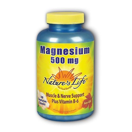 Nature's Life Magnesium,500 mg ,180 caps (Pack of 1)