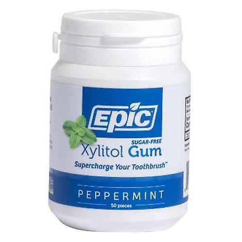 Epic Dental Xylitol Gum, Peppermint 50 Ct (Pack Of 1)