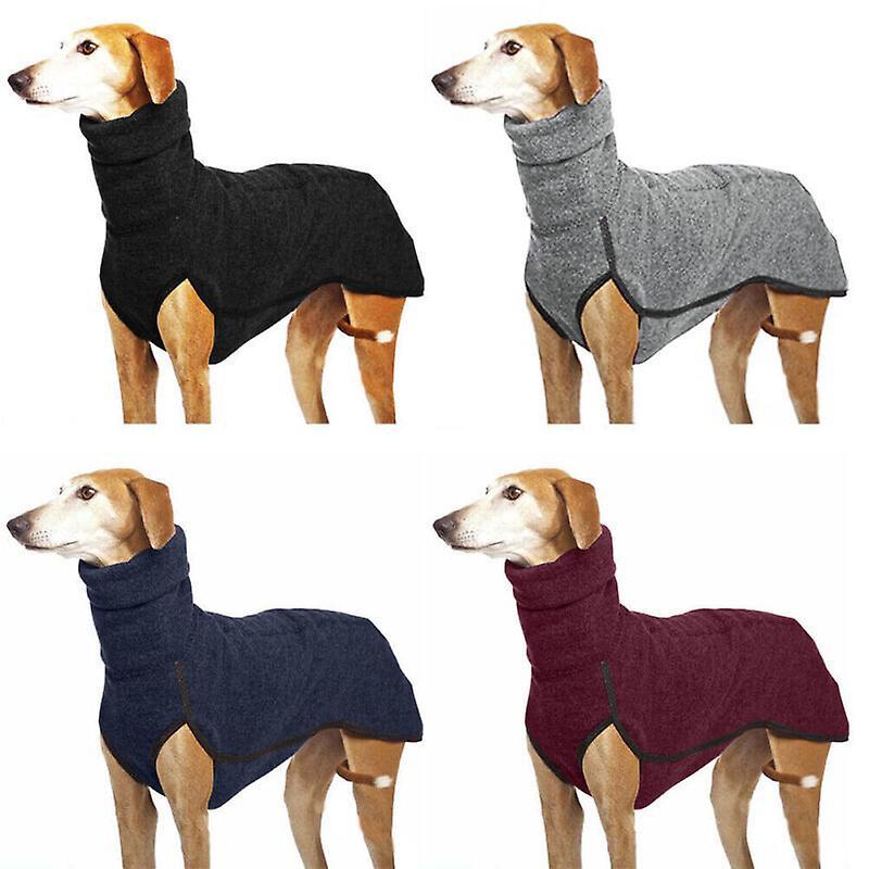 JDSM Pet Dog Winter High Collar Jumper Sweater Greyhound Whippet Clothes Lurcher Coat Green 3XL