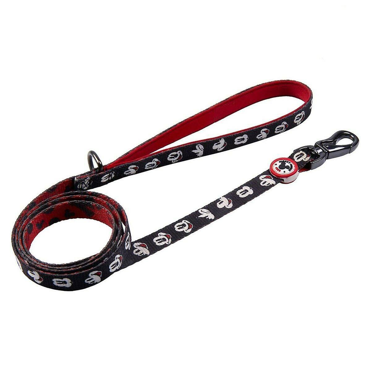 Dog Lead Mickey Mouse Black M