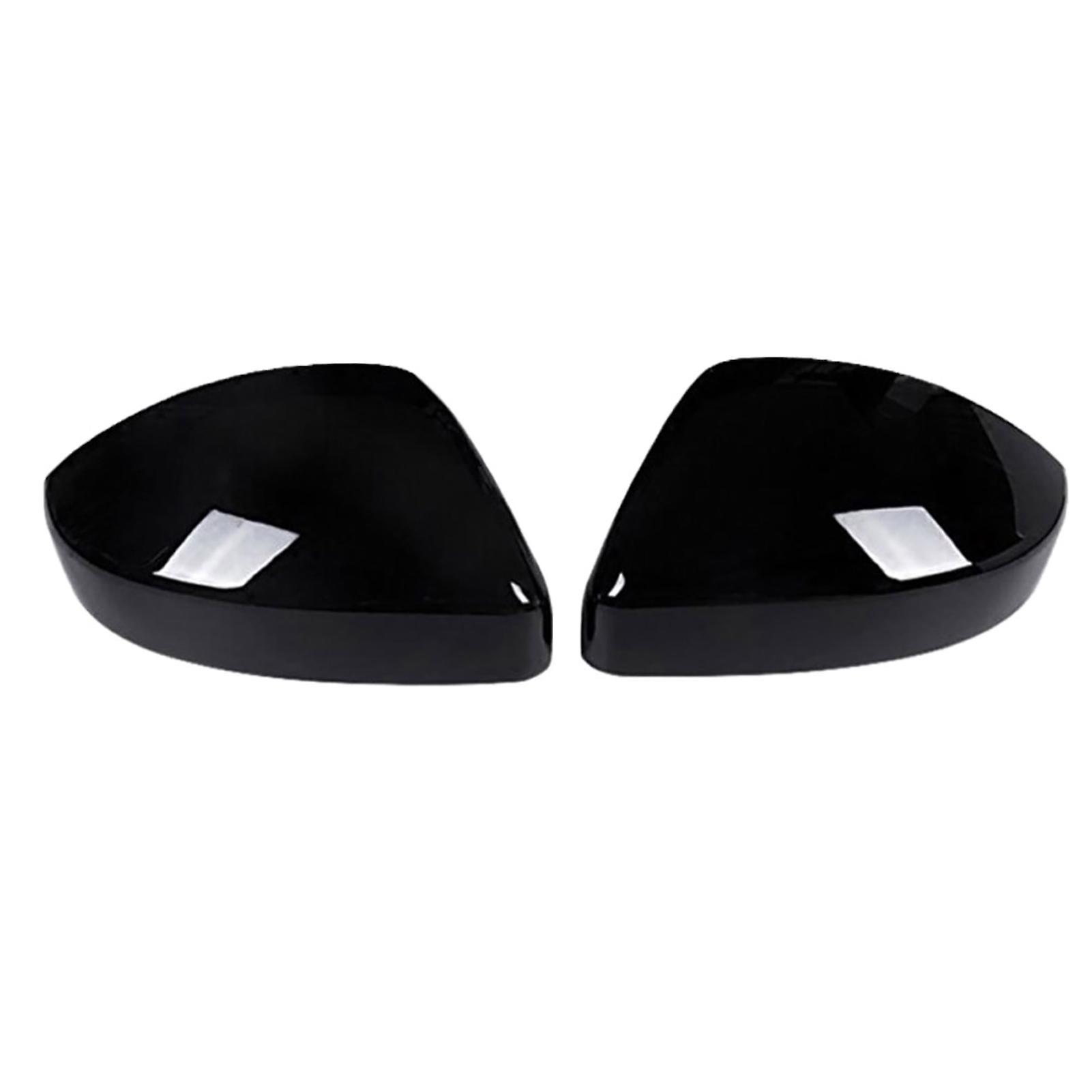 Monnadu 1 Pair Rear View Mirror Covers Caps for Land Rover Discovery Sport Jaguar F-Pace Black