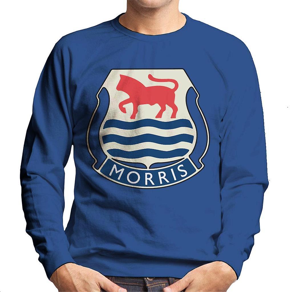 Morris Logo British Motor Heritage Men's Sweatshirt Royal Blue Large