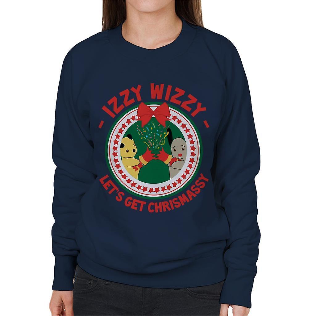 Sooty Christmas Lets Get Chrismassy Women's Sweatshirt Navy Blue XX-Large