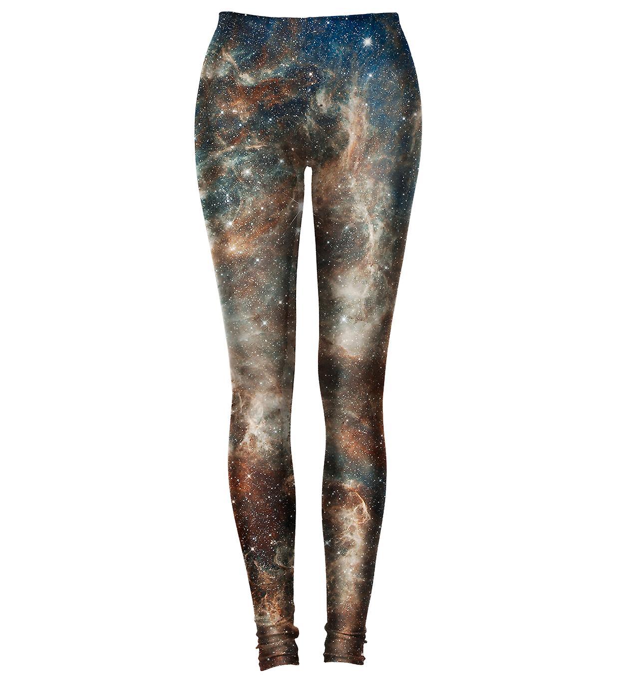 Mr Gugu & Miss Go Mr. Gugu Miss Go Golden Blue Galaxy Leggings 2XL