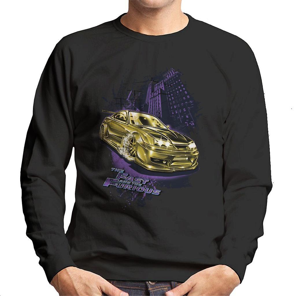 Fast & Furious Fast and Furious Tokyo Drift Golden Car Men's Sweatshirt Black X-Large