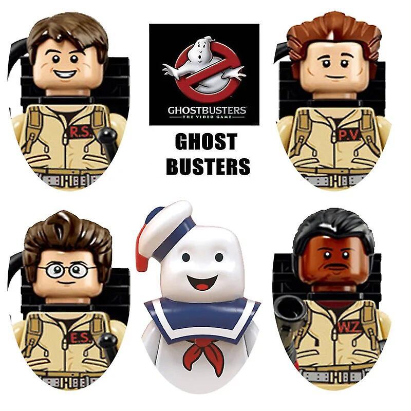 Sanne 2024 Hot Selling 4Pcs/Set Ghostbusters Raymond Stantz Peter Venkman Model Building Blocks Enlighten Figure Toys For Children Christmas Gift C...