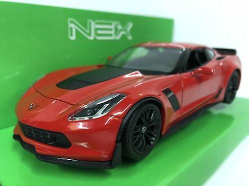 Chevrolet Corvette Z06 Red 1:24-7 Scale Welly 24085 1:24/27