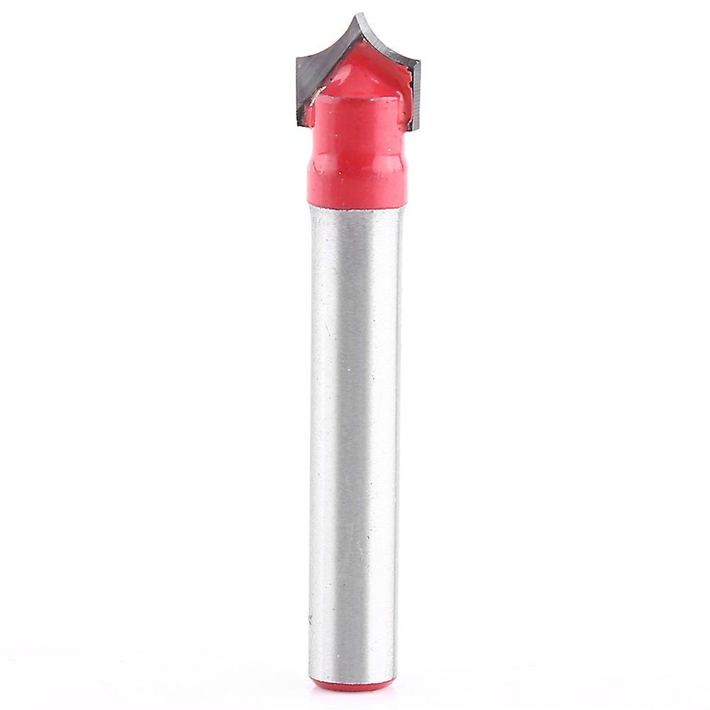 Unbrand 6mm Shank 3d Cnc Engraving V Groove Needle Tip Router Bits Woodworking Bit Carving Tool 8mm