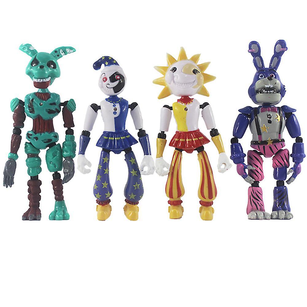 Ochime 3/4/5pcs Fnaf Five Nights At Freddy's Action Figures Toy Model Kids Boys Girls Toys Gifts 4Pcs