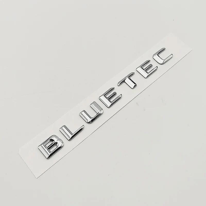 Hikig 3d Abs Black Chrome Letters For Car Stickers Mercedes Benz C220 W203 W204 W205 Trunk Logo Badge Bluetec Cdi Emblem Accessories Chrome 14-161