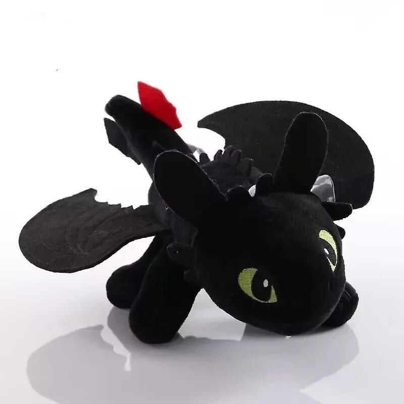 Lequeen 20cm Cute Toothless Keyring Plush Toy Anime How To Train Your Dragon 3 Night Light Fury Stuffed Dolls Bag Pendant For Kids Gifts night fury...