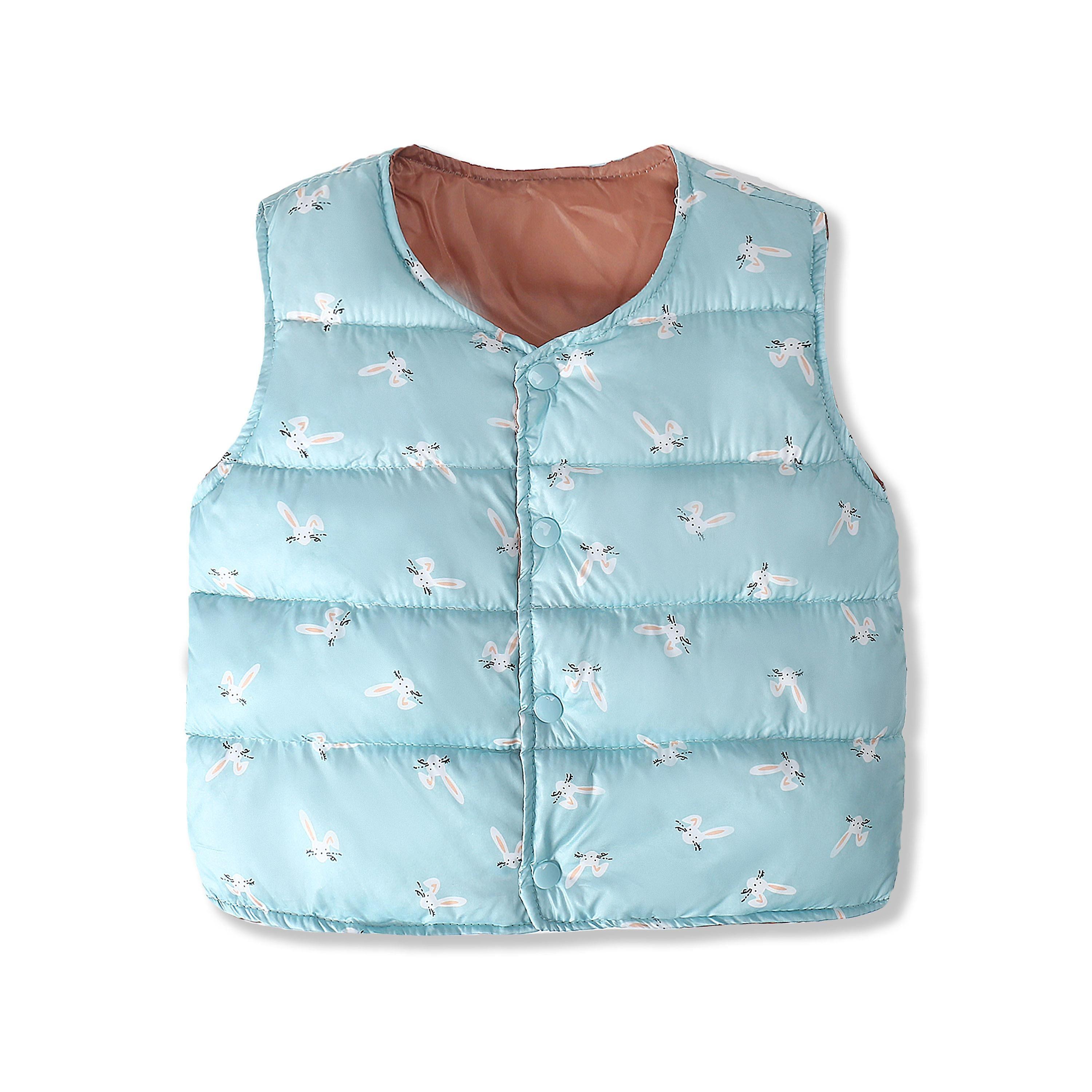 Slowmoose Padded Warm Vest Jackets Sky Blue 24M