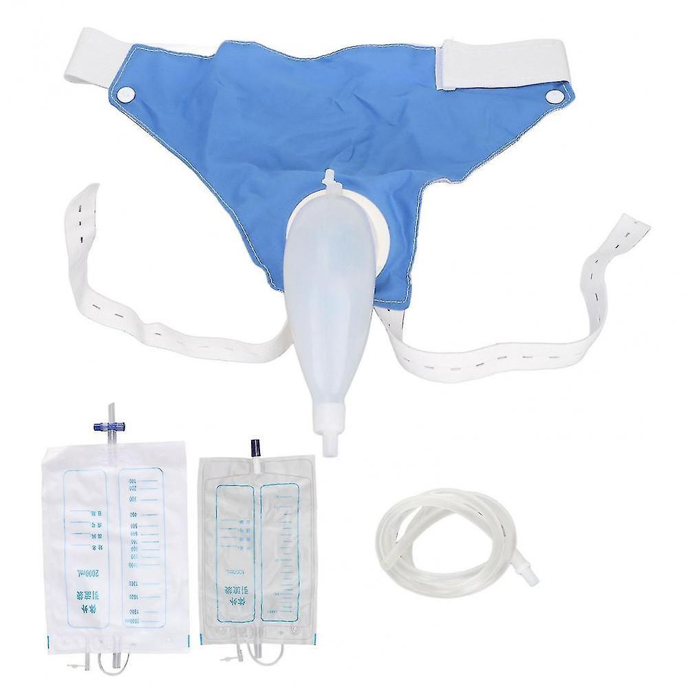 Hgxs Wearable Urine Bag With Pee Catheter Duct 1000ml 2000ml For Men Elderly Urinary Incontinence Bedridden Patients INQ